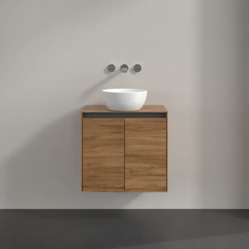 VILLEROY BOCH Toaletní skříňka Collaro, 2 dveře, 600 x 548 x 380 mm, dub Kansas / dub Kansas #C15000RH, obrázek 3