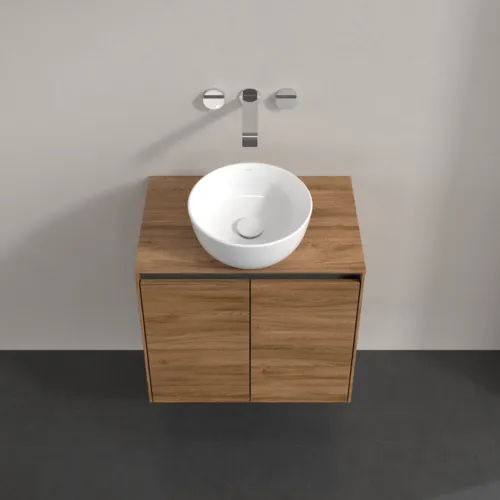 VILLEROY BOCH Toaletní skříňka Collaro, 2 dveře, 600 x 548 x 380 mm, dub Kansas / dub Kansas #C15000RH, obrázek 4