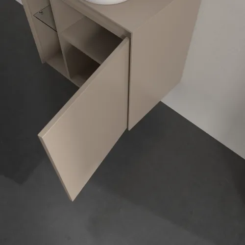 VILLEROY BOCH Toaletní skříňka Collaro, 1 dvířka, 600 x 548 x 380 mm, taupe / taupe #C15100VM, obrázek 7