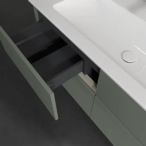 VILLEROY BOCH Toaletní skříňka Collaro, 4 výsuvy, 1161 x 610 x 480 mm, jemně zelená #C14600AF, obrázek 7