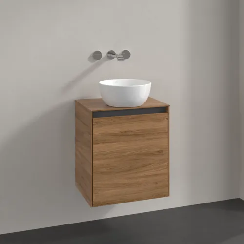 VILLEROY BOCH Toaletní skříňka Collaro, 1 dvířka, 500 x 548 x 380 mm, dub Kansas / dub Kansas #C14900RH, obrázek 2