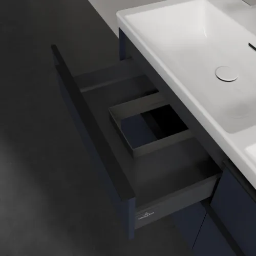 VILLEROY BOCH Subway 3.0 Vanity unit, 4 výsuvy, 1272 x 576 x 478 mm, Marine Blue #C56801VQ, obrázek 7