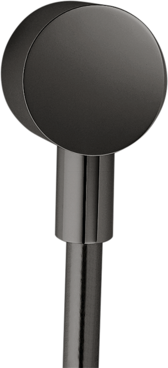 HANSGROHE AXOR Starck nástěnná přípojka kulatá #27451330 - leštěný černý chrom