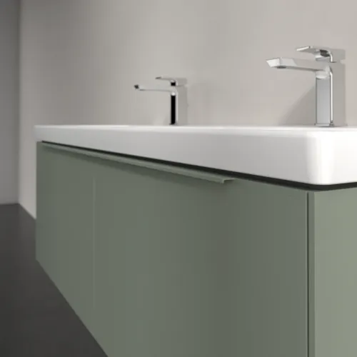 VILLEROY BOCH Subway 3.0 Vanity unit, s osvětlením, 2 výsuvy, 1272 x 429 x 478 mm, Soft Green #C567L2AF, obrázek 6