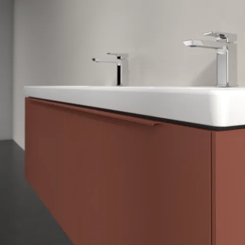 VILLEROY BOCH Subway 3.0 Vanity unit, s osvětlením, 2 výsuvy, 1272 x 429 x 478 mm, vínově červená #C567L2AH, obrázek 6