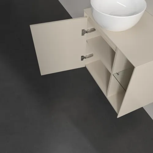 VILLEROY BOCH Toaletní skříňka Collaro, 1 dvířka, 600 x 548 x 380 mm, Cashmere Grey / Cashmere Grey #C15200VN, obrázek 6