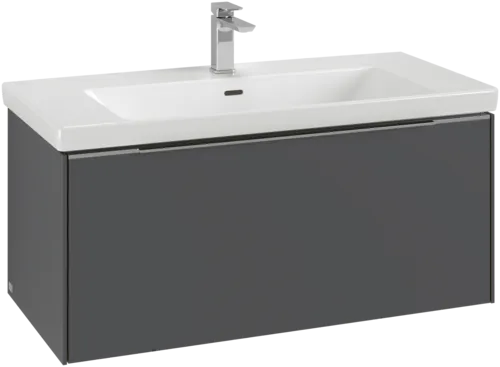 VILLEROY BOCH Subway 3.0 Vanity unit, 1 zásuvka, 973 x 429 x 478 mm, grafitová barva #C56902VR, obrázek 2
