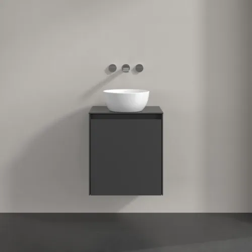 VILLEROY BOCH Toaletní skříňka Collaro, s osvětlením, 1 dvířka, 500 x 548 x 380 mm, Grafit / Grafit #C149B0VR, obrázek 3