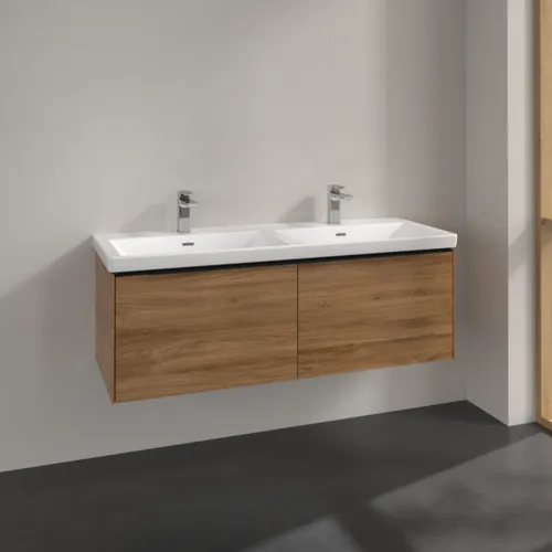 VILLEROY BOCH Subway 3.0 Vanity unit, 2 výsuvy, 1272 x 429 x 478 mm, dub Kansas #C56701RH, obrázek 2