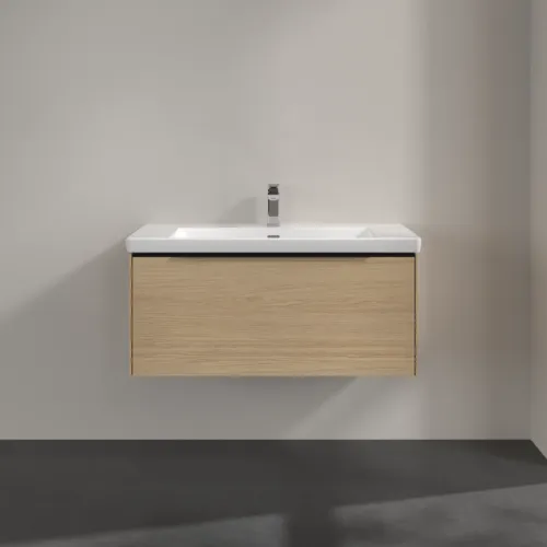 VILLEROY BOCH Subway 3.0 Vanity unit, 1 zásuvka, 973 x 429 x 478 mm, dub severský #C56901VJ, obrázek 3