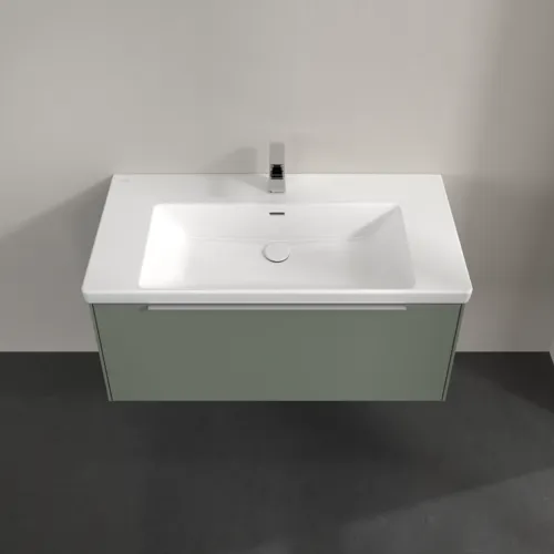 VILLEROY BOCH Subway 3.0 Vanity unit, s osvětlením, 1 zásuvka, 973 x 429 x 478 mm, Soft Green #C569L0AF, obrázek 4