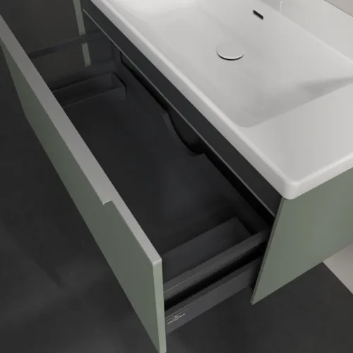 VILLEROY BOCH Subway 3.0 Vanity unit, s osvětlením, 1 zásuvka, 973 x 429 x 478 mm, Soft Green #C569L0AF, obrázek 7