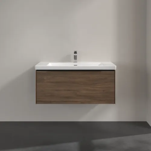VILLEROY BOCH Subway 3.0 Vanity unit, 1 zásuvka, 973 x 429 x 478 mm, Arizona Oak #C56901VH, obrázek 3