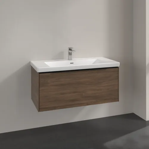 VILLEROY BOCH Subway 3.0 Vanity unit, 1 zásuvka, 973 x 429 x 478 mm, Arizona Oak #C56901VH, obrázek 2