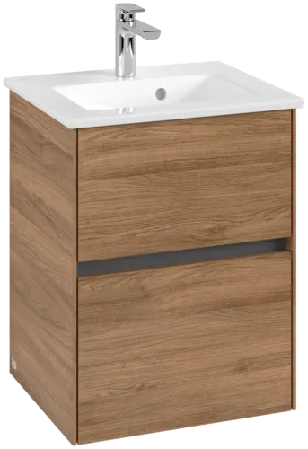 VILLEROY BOCH Toaletní skříňka Collaro, 2 výsuvy, 472 x 609,5 x 404 mm, dub Kansas #C14100RH