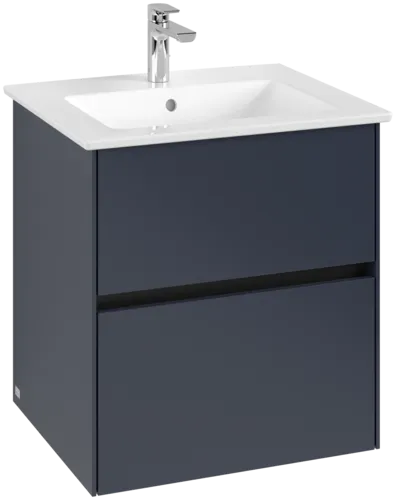 VILLEROY BOCH Toaletní skříňka Collaro, 2 výsuvy, 561 x 610 x 480 mm, Marine Blue #C14200VQ