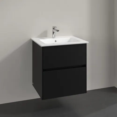 VILLEROY BOCH Toaletní skříňka Collaro, 2 výsuvy, 561 x 610 x 480 mm, Volcano Black #C14200VL, obrázek 2