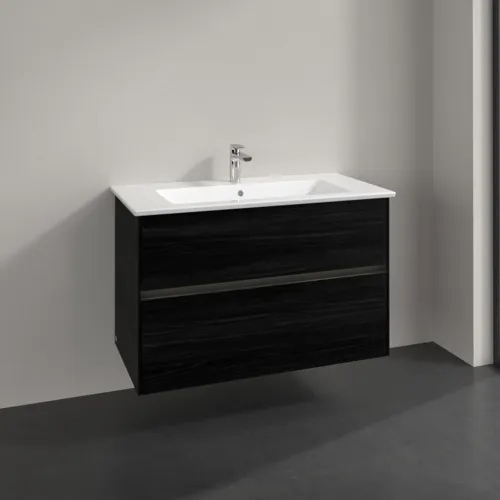 VILLEROY BOCH Toaletní skříňka Collaro, s osvětlením, 2 výsuvy, 961 x 610 x 480 mm, černý dub #C145B0AB, obrázek 2