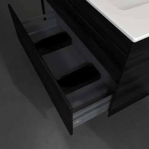 VILLEROY BOCH Toaletní skříňka Collaro, s osvětlením, 2 výsuvy, 961 x 610 x 480 mm, černý dub #C145B0AB, obrázek 7