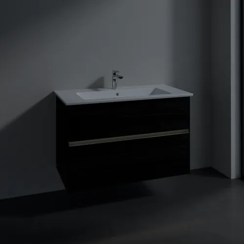 VILLEROY BOCH Toaletní skříňka Collaro, s osvětlením, 2 výsuvy, 961 x 610 x 480 mm, černý dub #C145B0AB, obrázek 5