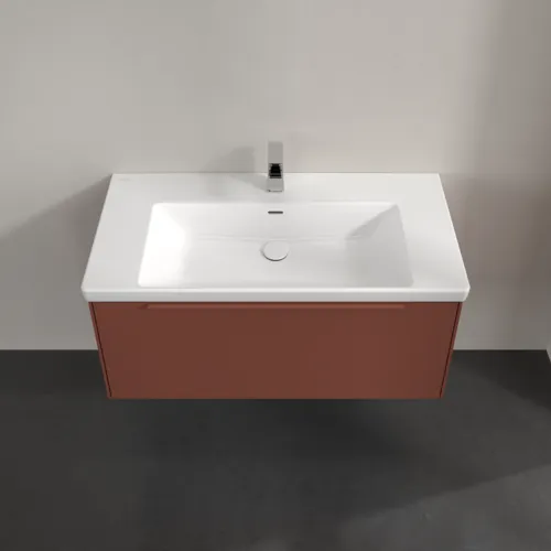 VILLEROY BOCH Subway 3.0 Vanity unit, 1 zásuvka, 973 x 429 x 478 mm, vínově červená #C56902AH, obrázek 4