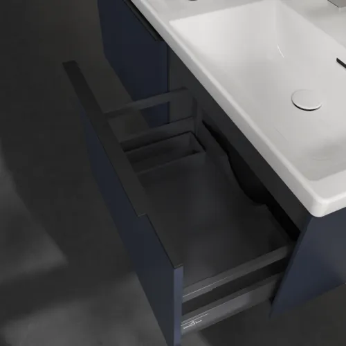 VILLEROY BOCH Subway 3.0 Vanity unit, 2 výsuvy, 1272 x 429 x 478 mm, Marine Blue #C56701VQ, obrázek 6