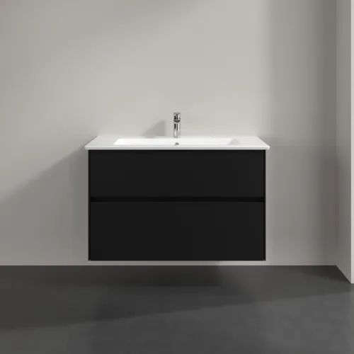 VILLEROY BOCH Toaletní skříňka Collaro, 2 výsuvy, 961 x 610 x 480 mm, Volcano Black #C14500VL, obrázek 3