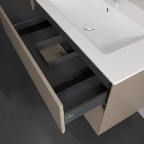 VILLEROY BOCH Toaletní skříňka Collaro, 2 výsuvy, 961 x 610 x 480 mm, taupe #C14500VM, obrázek 7