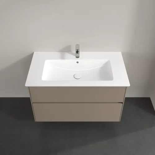 VILLEROY BOCH Toaletní skříňka Collaro, 2 výsuvy, 961 x 610 x 480 mm, taupe #C14500VM, obrázek 4
