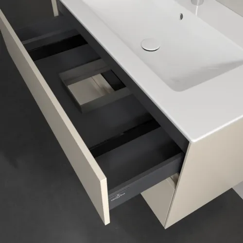 VILLEROY BOCH Toaletní skříňka Collaro, 2 výsuvy, 961 x 610 x 480 mm, Cashmere Grey #C14500VN, obrázek 7