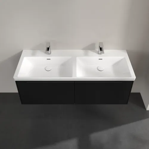 VILLEROY BOCH Subway 3.0 Vanity unit, 2 výsuvy, 1272 x 429 x 478 mm, Volcano Black #C56701VL, obrázek 4