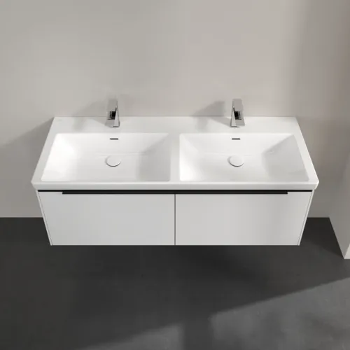 VILLEROY BOCH Subway 3.0 Vanity unit, 2 výsuvy, 1272 x 429 x 478 mm, čistě bílá #C56701VF, obrázek 4