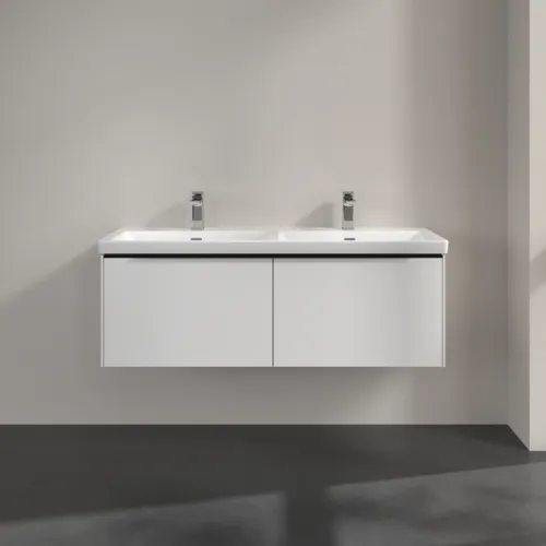 VILLEROY BOCH Subway 3.0 Vanity unit, 2 výsuvy, 1272 x 429 x 478 mm, čistě bílá #C56701VF, obrázek 3