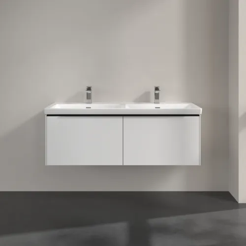 VILLEROY BOCH Subway 3.0 Vanity unit, 2 výsuvy, 1272 x 429 x 478 mm, Brilliant White #C56701VE, obrázek 3