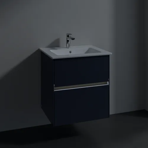 VILLEROY BOCH Umyvadlová skříňka Collaro, s osvětlením, 2 výsuvy, 561 x 610 x 480 mm, Marine Blue #C142B0VQ, obrázek 5