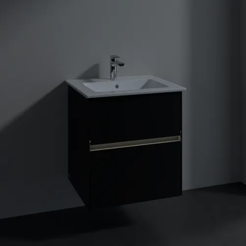 VILLEROY BOCH Toaletní skříňka Collaro, s osvětlením, 2 výsuvy, 561 x 610 x 480 mm, Volcano Black #C142B0VL, obrázek 5