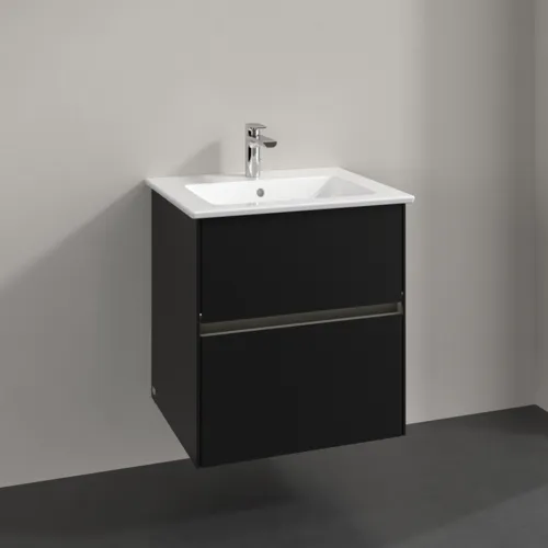 VILLEROY BOCH Toaletní skříňka Collaro, s osvětlením, 2 výsuvy, 561 x 610 x 480 mm, Volcano Black #C142B0VL, obrázek 2