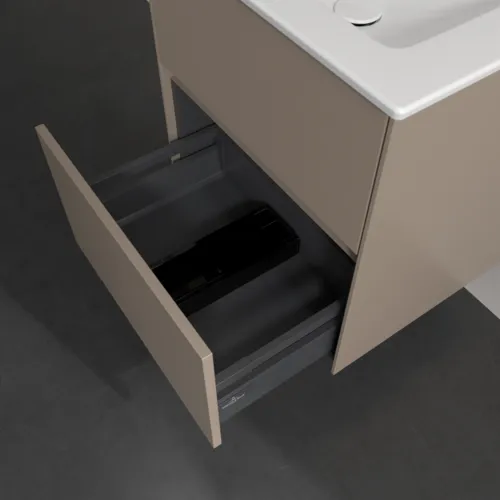 VILLEROY BOCH Toaletní skříňka Collaro, s osvětlením, 2 výsuvy, 561 x 610 x 480 mm, taupe #C142B0VM, obrázek 7