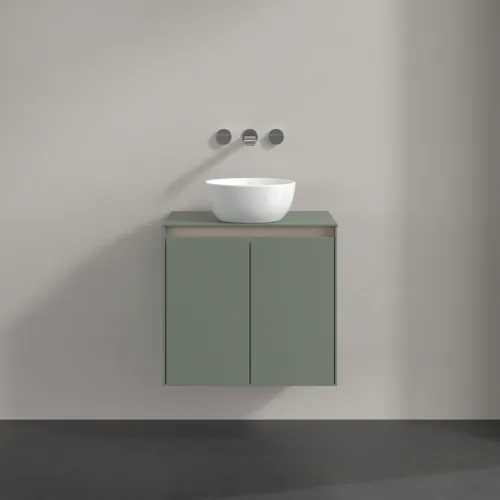VILLEROY BOCH Toaletní skříňka Collaro, s osvětlením, 2 dveře, 600 x 548 x 380 mm, Soft Green / Soft Green #C150B0AF, obrázek 3