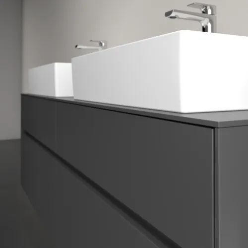 VILLEROY BOCH Toaletní skříňka Collaro, 4 výsuvy, 1600 x 548 x 500 mm, grafitová / grafitová #C13700VR, obrázek 5