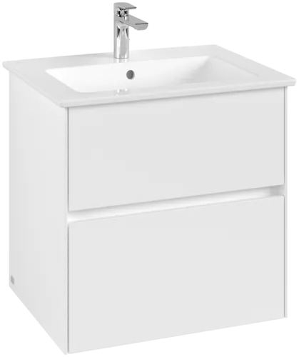 VILLEROY BOCH Toaletní skříňka Collaro, 2 výsuvy, 611 x 610 x 480 mm, bílá matná #C14300MS