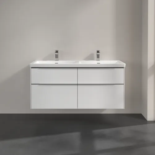 VILLEROY BOCH Subway 3.0 Vanity unit, 4 výsuvy, 1272 x 576 x 478 mm, čistě bílá #C56800VF, obrázek 3