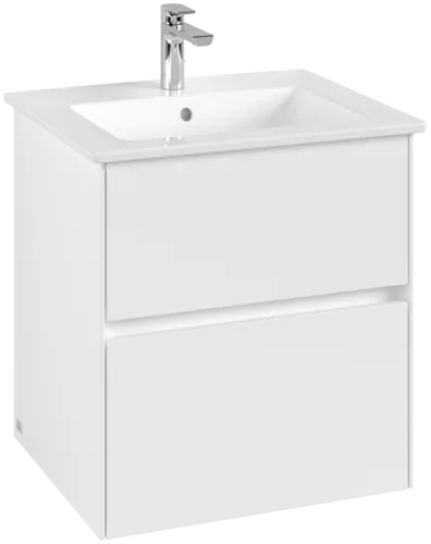 VILLEROY BOCH Toaletní skříňka Collaro, 2 výsuvy, 561 x 610 x 480 mm, bílá matná #C14200MS