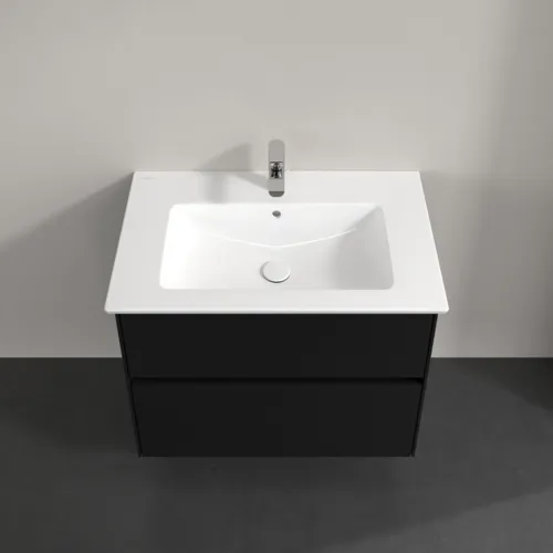 VILLEROY BOCH Toaletní skříňka Collaro, 2 výsuvy, 761 x 610 x 480 mm, Volcano Black #C14400VL, obrázek 4