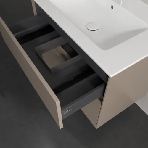 VILLEROY BOCH Toaletní skříňka Collaro, 2 výsuvy, 761 x 610 x 480 mm, taupe #C14400VM, obrázek 7