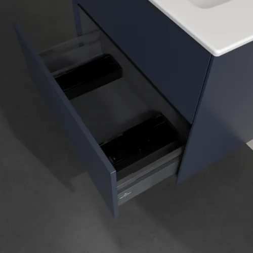 VILLEROY BOCH Toaletní skříňka Collaro, 2 zásuvky, 761 x 610 x 480 mm, Marine Blue #C14400VQ, obrázek 6