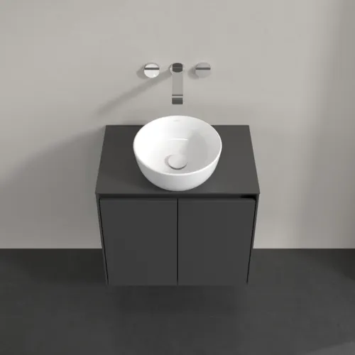VILLEROY BOCH Toaletní skříňka Collaro, 2 dvířka, 600 x 548 x 380 mm, grafitová / grafitová #C15000VR, obrázek 4
