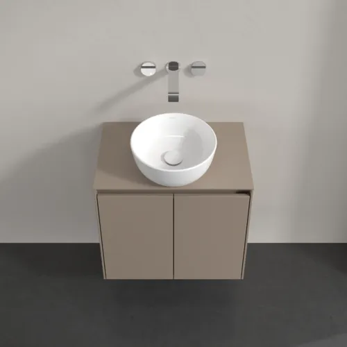 VILLEROY BOCH Toaletní skříňka Collaro, 2 dveře, 600 x 548 x 380 mm, taupe / taupe #C15000VM, obrázek 4