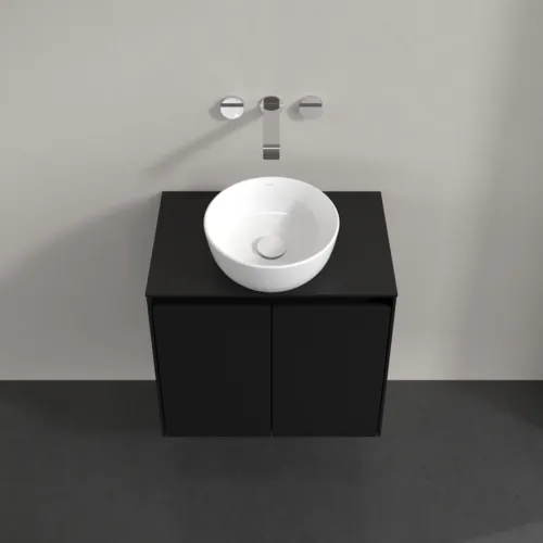 VILLEROY BOCH Toaletní skříňka Collaro, 2 dveře, 600 x 548 x 380 mm, Volcano Black / Volcano Black #C15000VL, obrázek 4