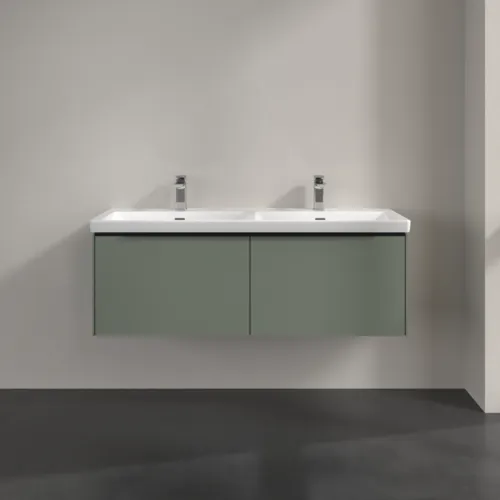 VILLEROY BOCH Subway 3.0 Vanity unit, s osvětlením, 2 výsuvy, 1272 x 429 x 478 mm, Soft Green #C567L1AF, obrázek 3